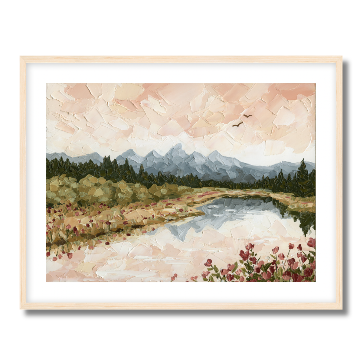 Teton Reflection Fine Art Paper Print