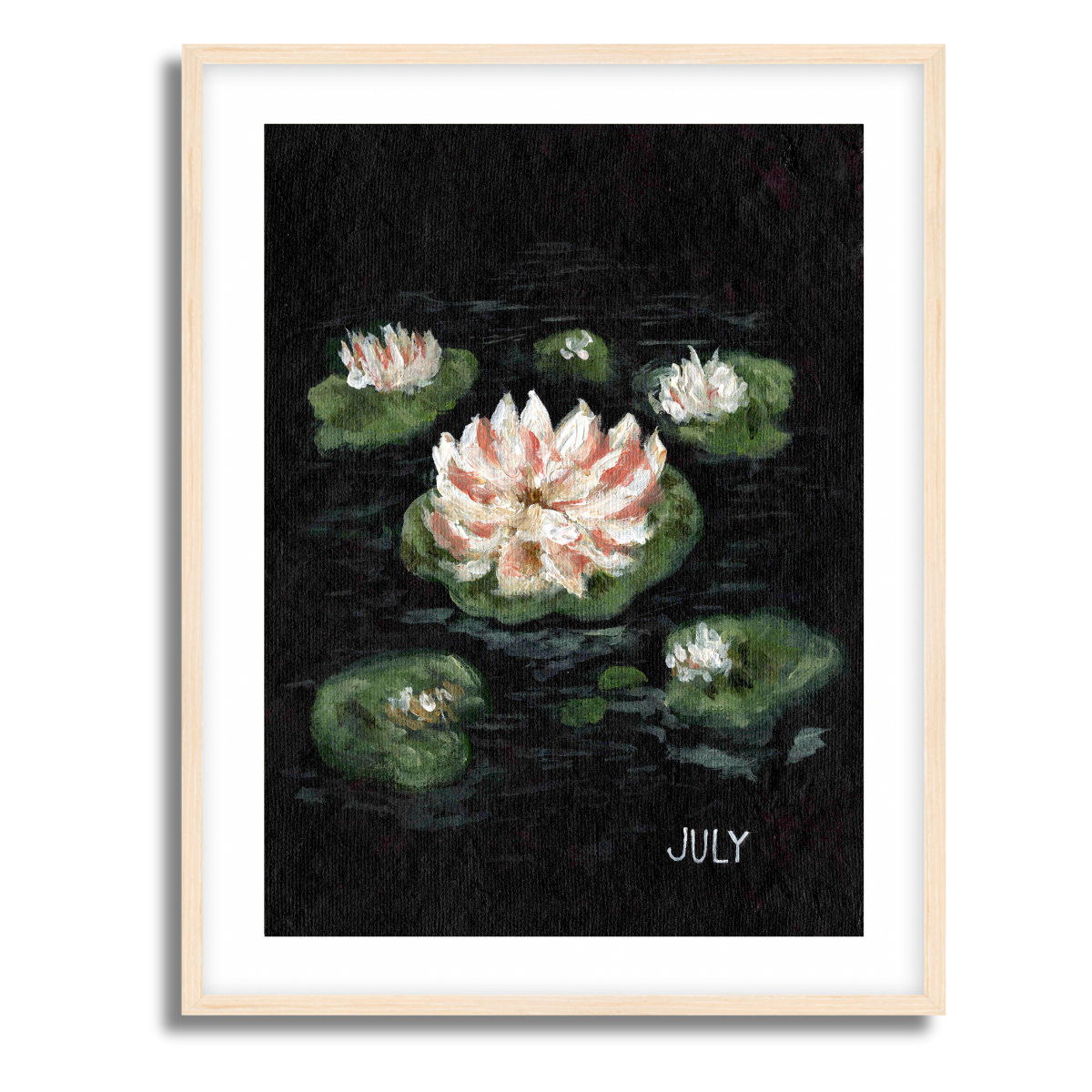 We Remember July Birth Flower Fine Art Paper Print