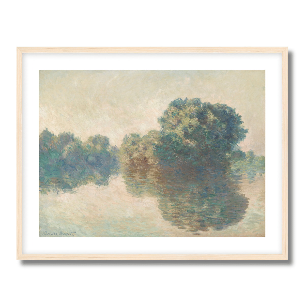 The Seine at Giverny by Claude Monet 1897 Fine Art Paper Print