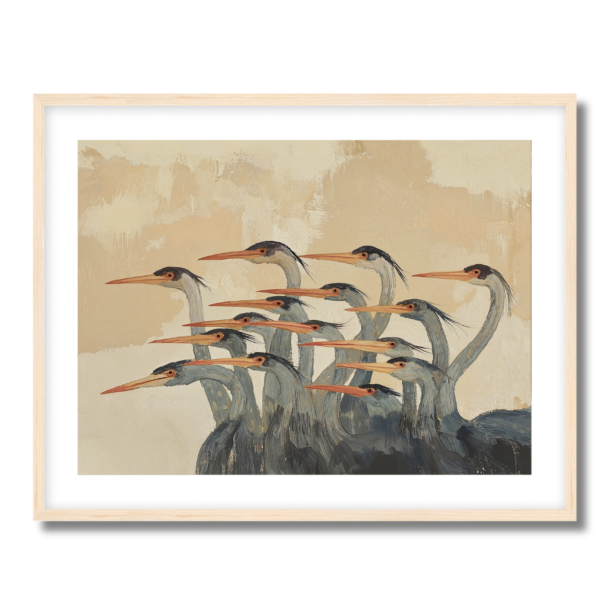 Herons Fine Art Paper Print