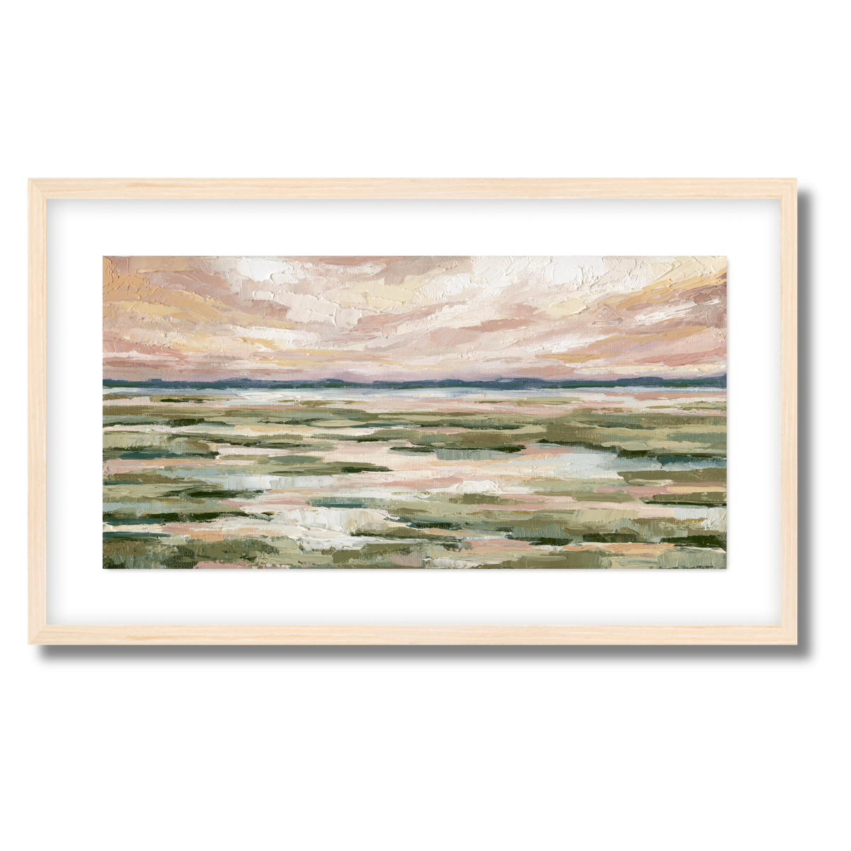Marsh Tide Panorama Fine Art Paper Print