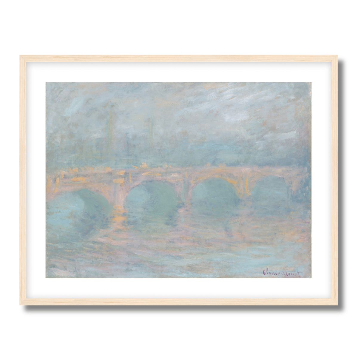 Waterloo Bridge by Claude Monet 1904 Fine Art Paper Print