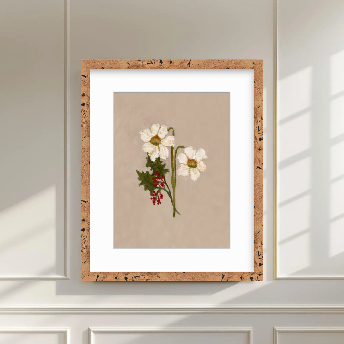 December Birth Flower Premium Fine Art Paper Print