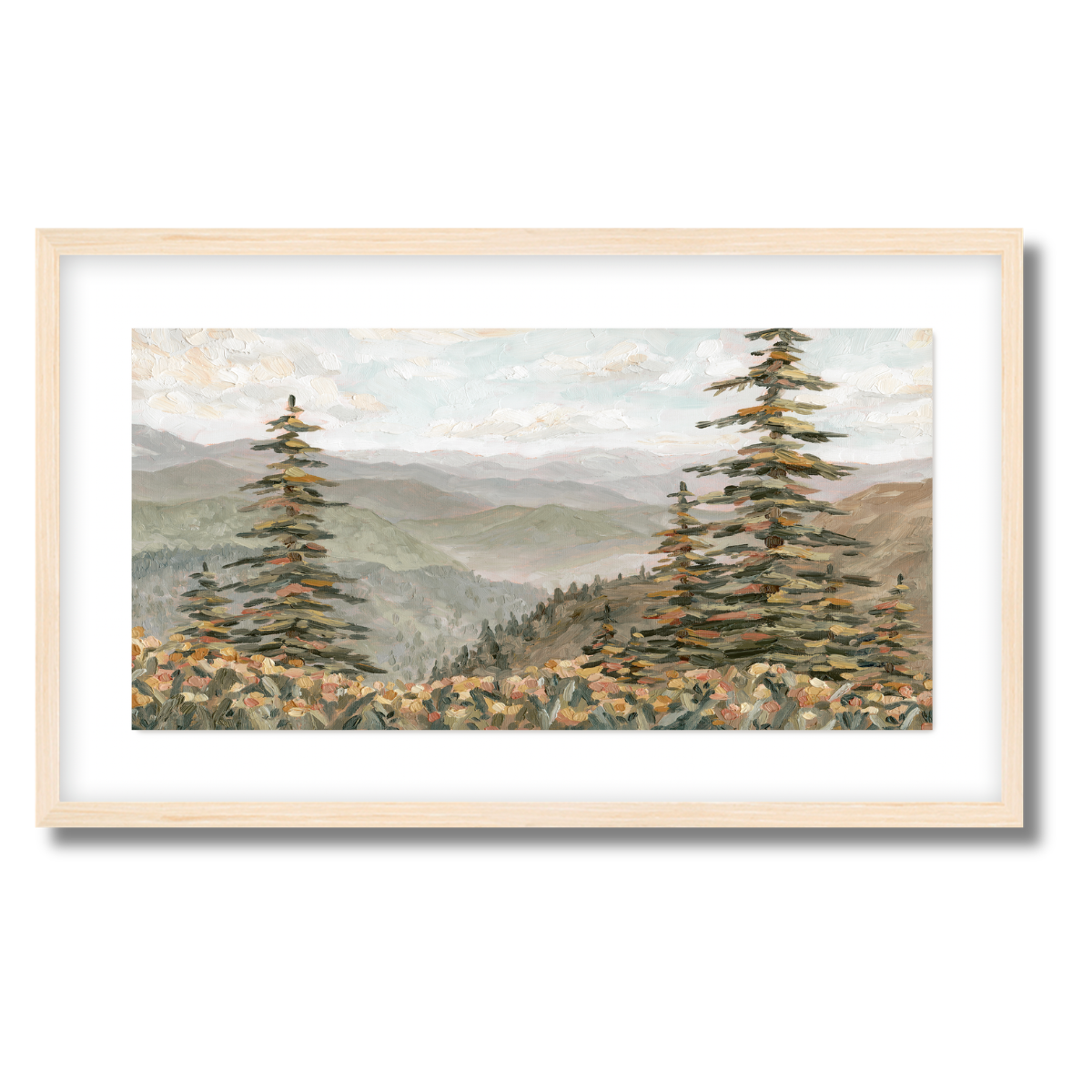 Rainbow Ridge Panorama Fine Art Paper Print