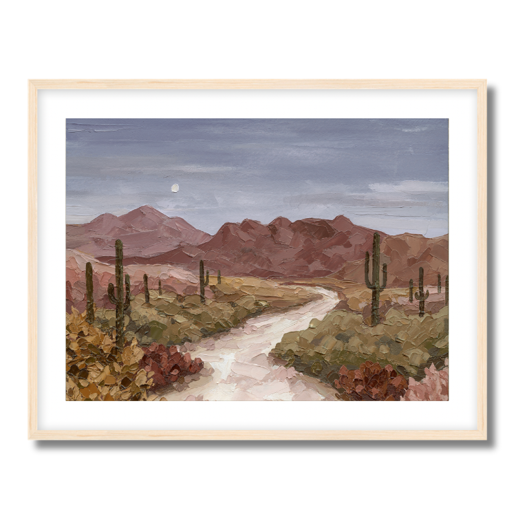 Desert Dusk Fine Art Paper Print