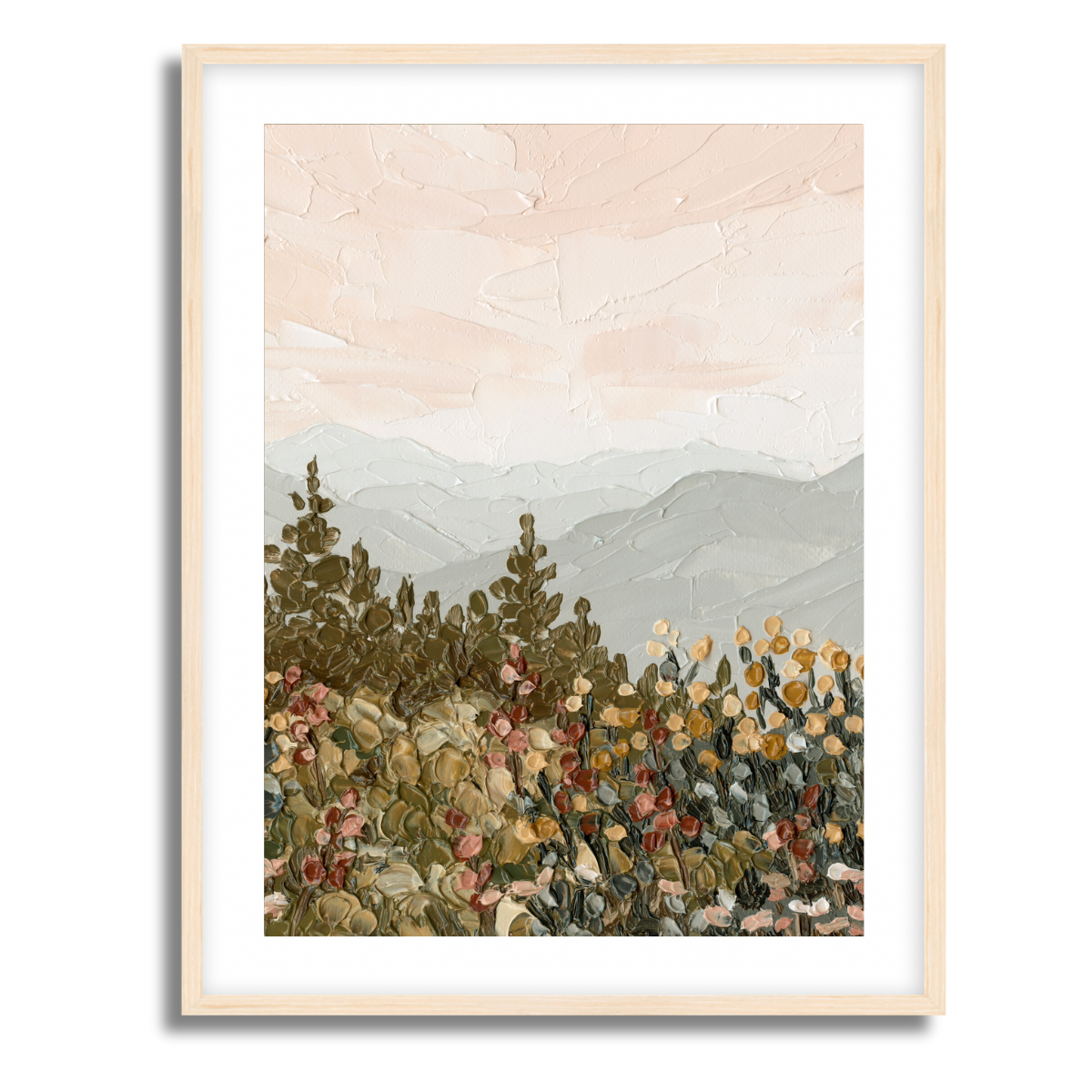 Appalachian Sunrise Portrait Fine Art Paper Print