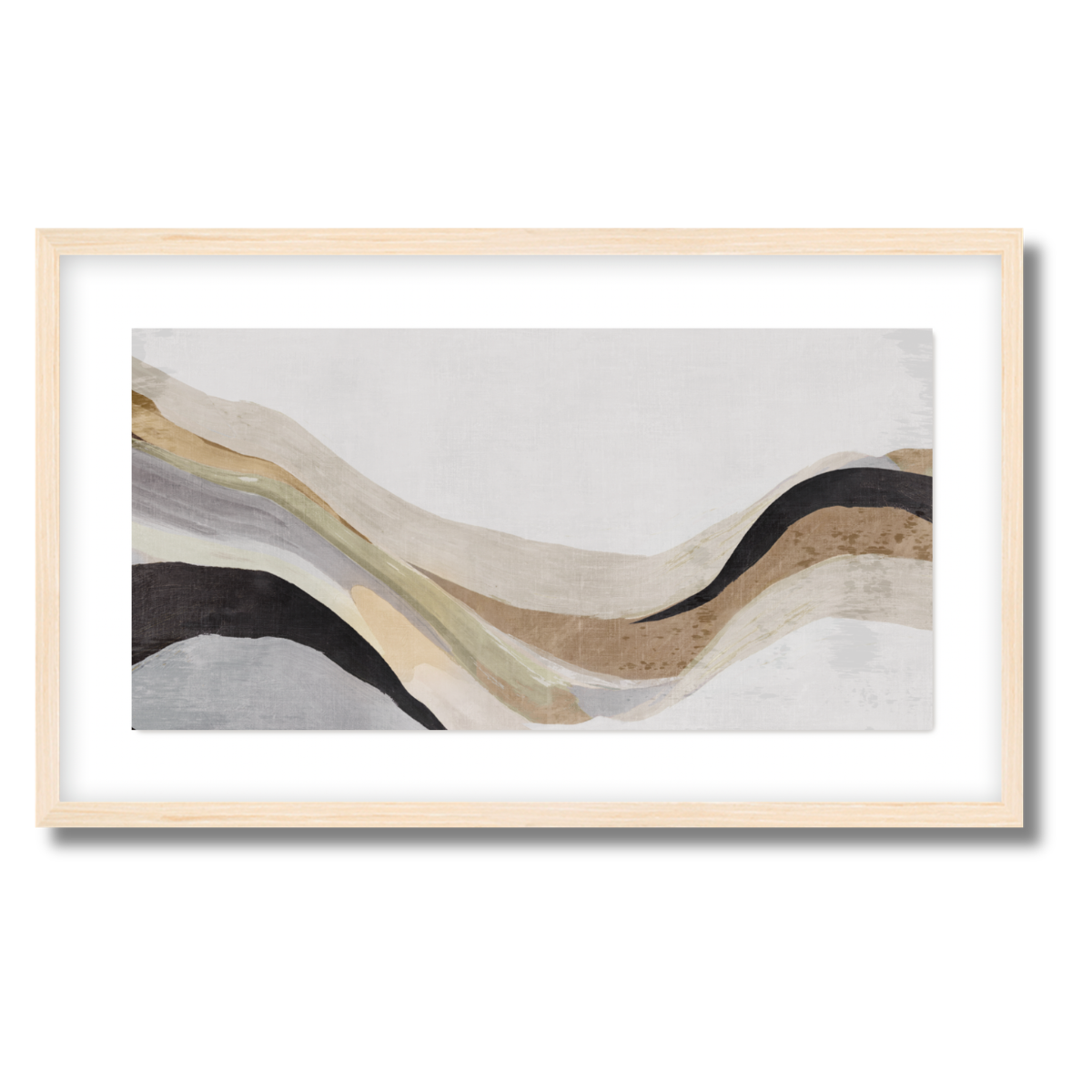 Luminous Waves Panorama Fine Art Paper Print