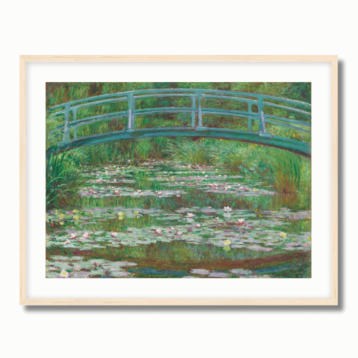 The Japanese Footbridge by Claude Monet 1899 Fine Art Paper Print