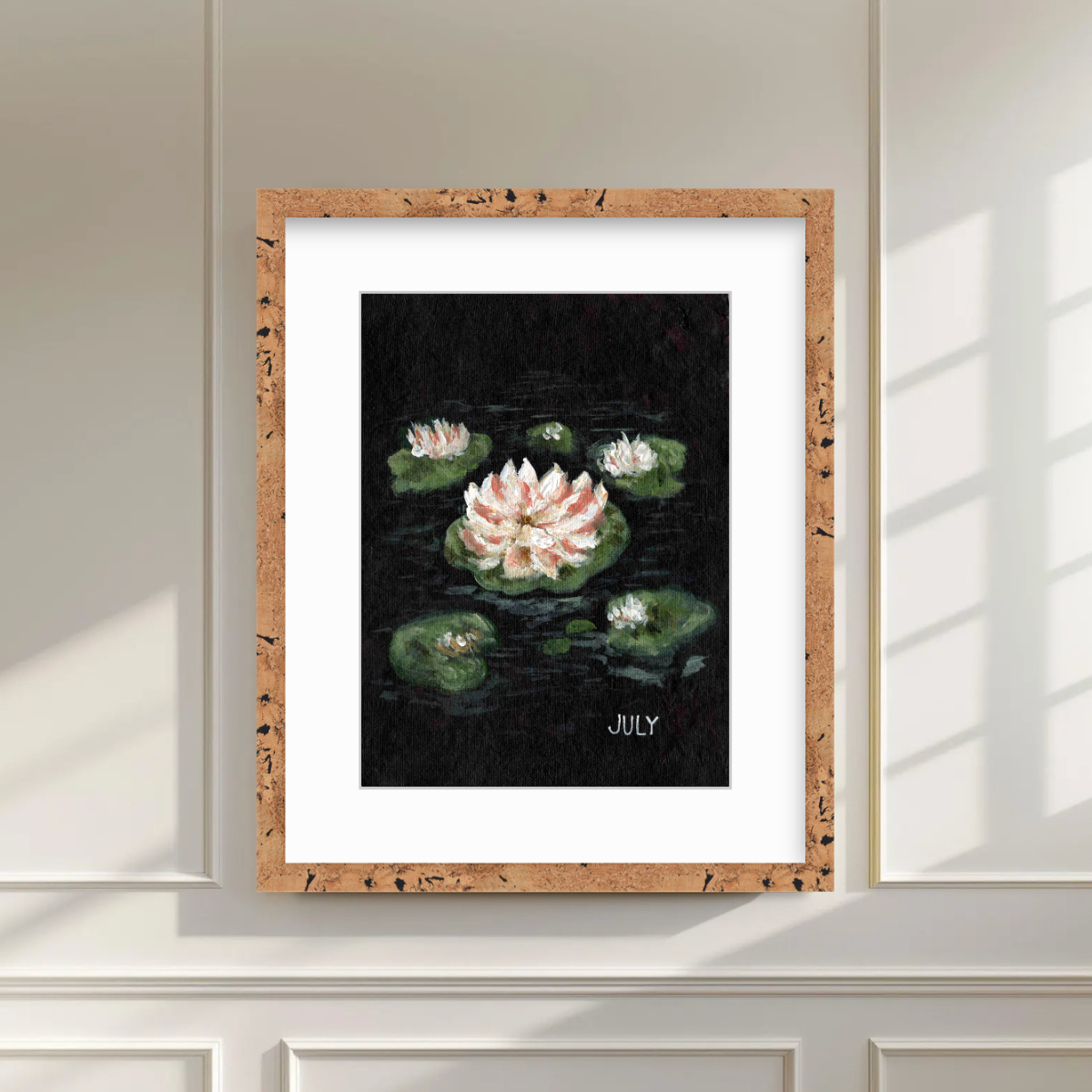 We Remember July Birth Flower Premium Fine Art Paper Print