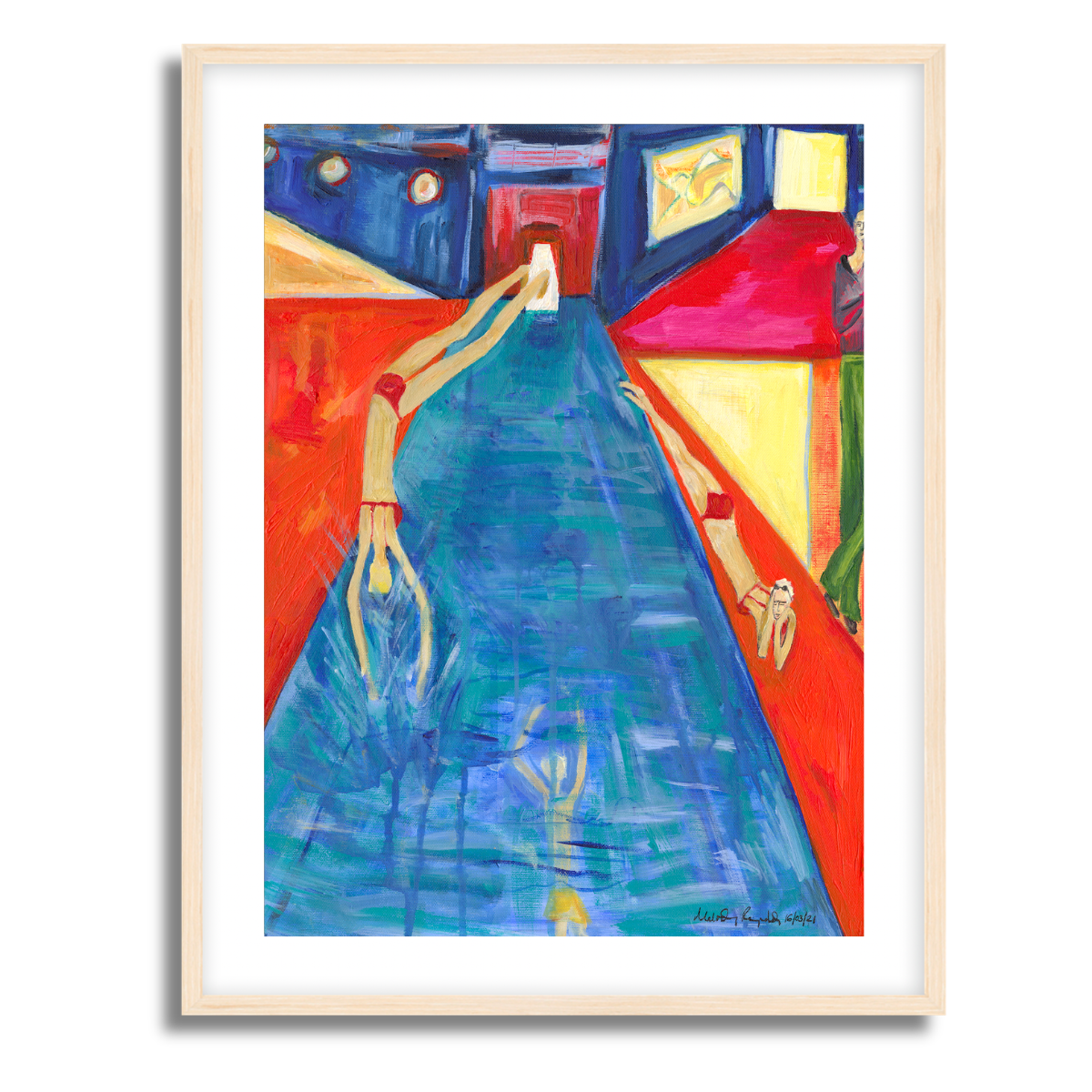 At the Pool Fine Art Paper Print