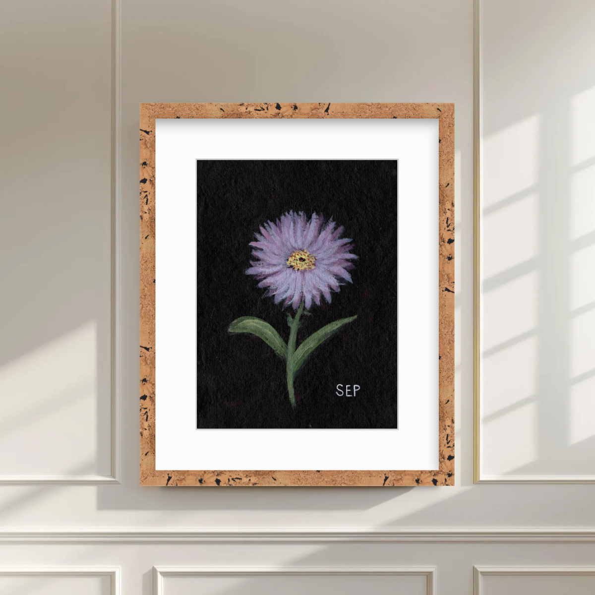 We Remember September Birth Flower Premium Fine Art Paper Print