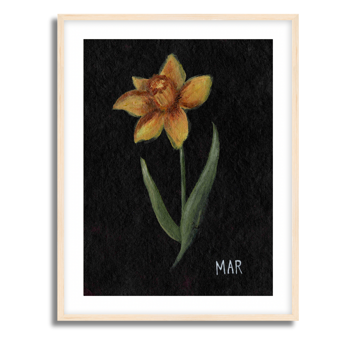 We Remember March Birth Flower Fine Art Paper Print