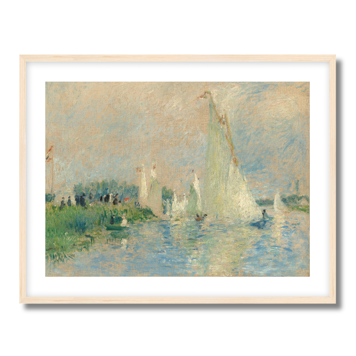 Regatta at Argenteuil by Auguste Renoir 1874 Fine Art Paper Print