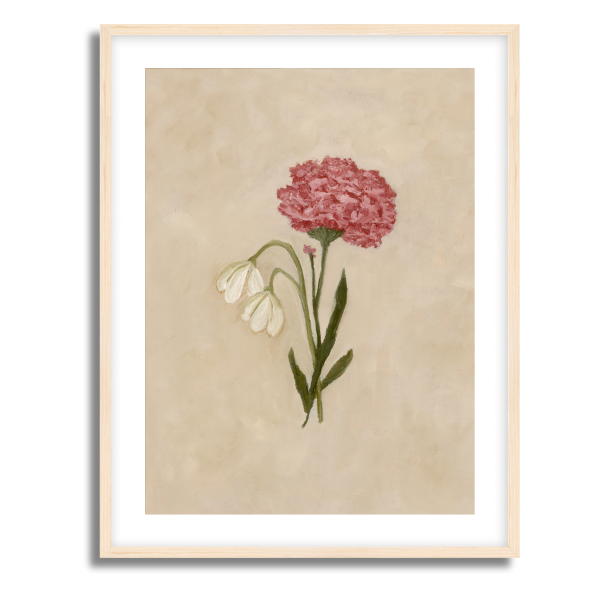 January Birth Flower Fine Art Paper Print