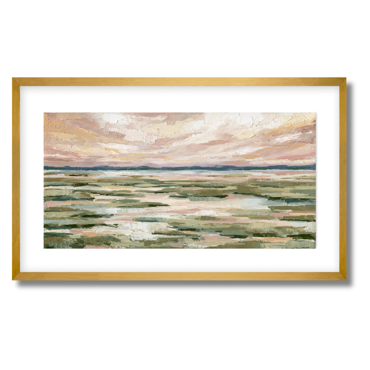 Marsh Tide Panorama Fine Art Paper Print