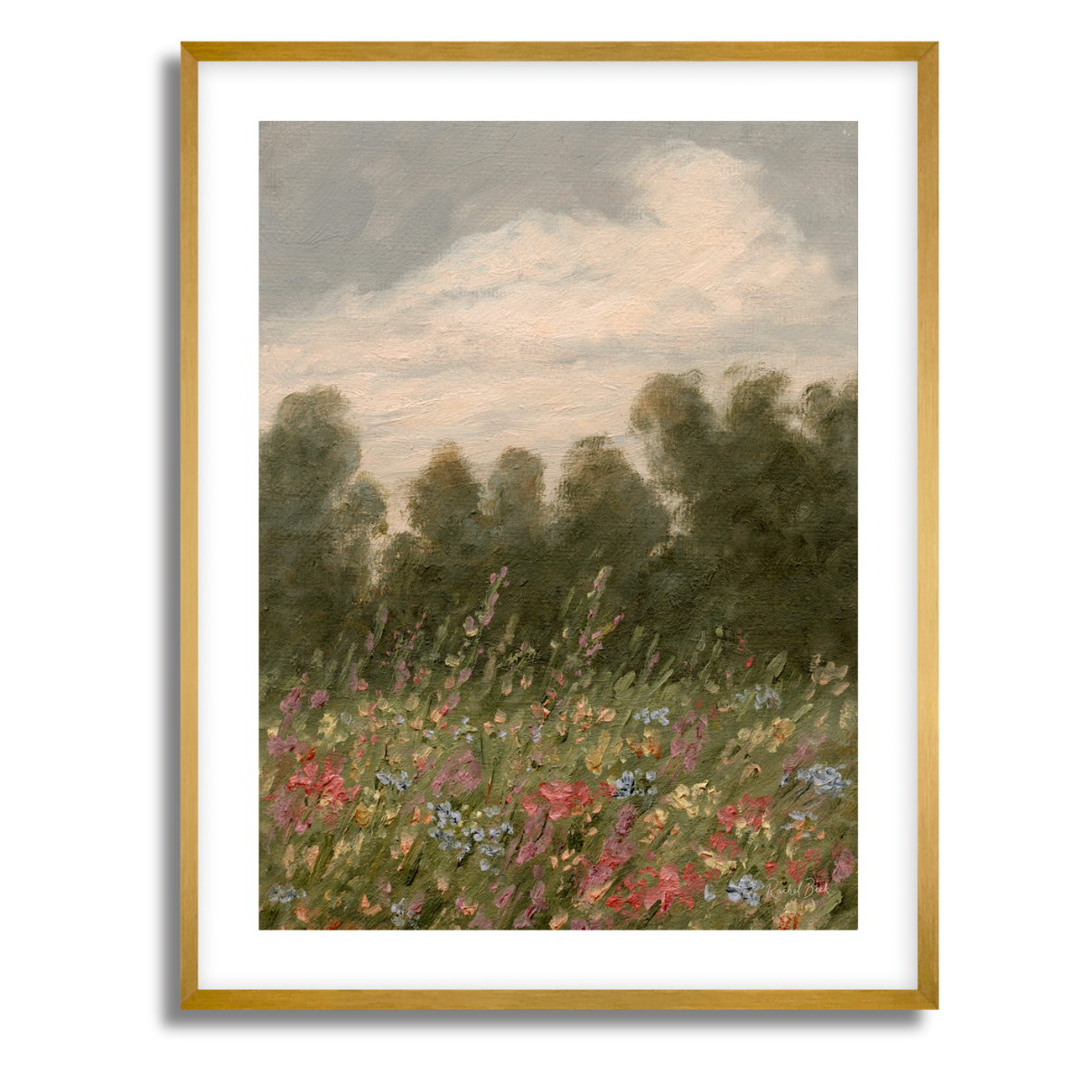 Wildflower Field Fine Art Paper Print