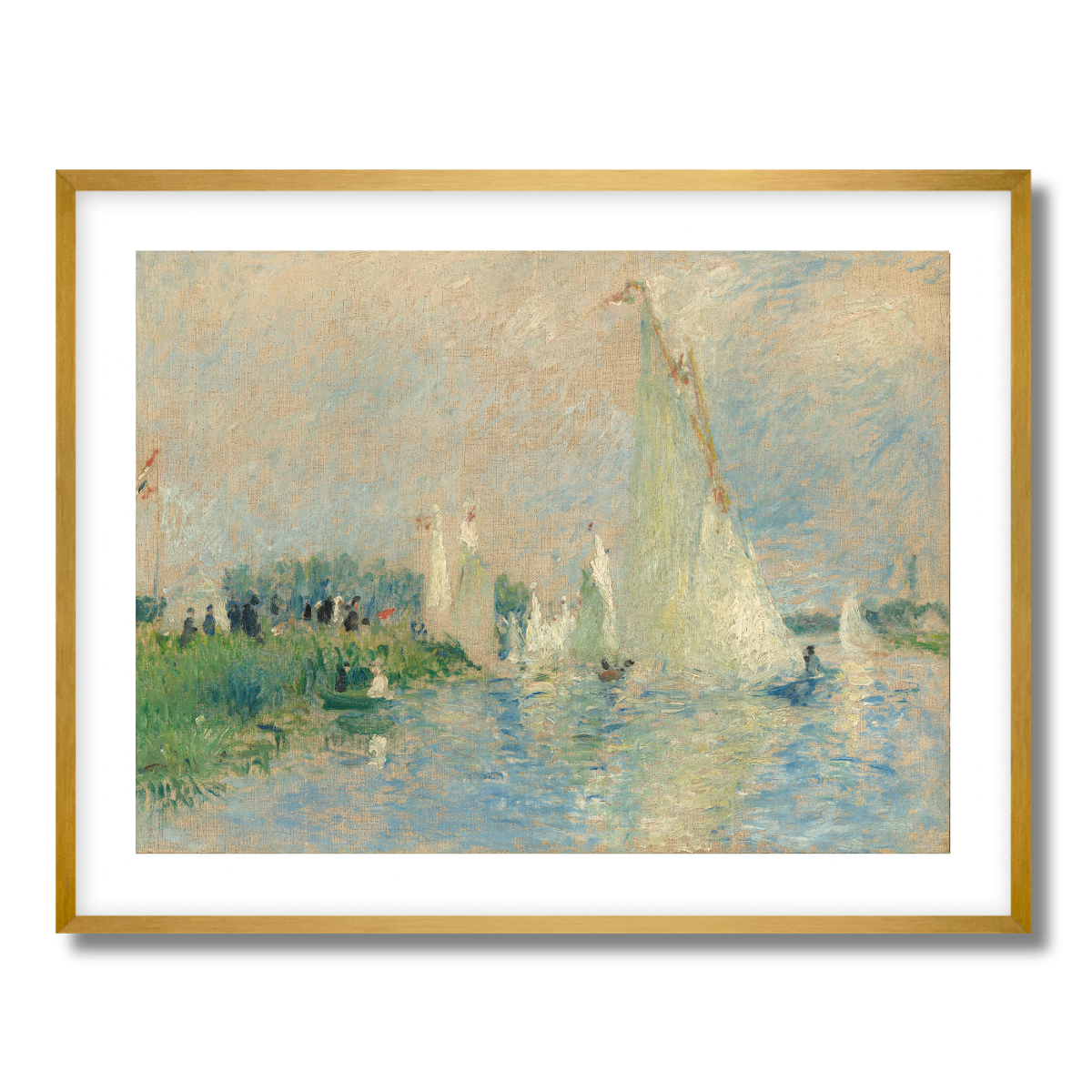 Regatta at Argenteuil by Auguste Renoir 1874 Fine Art Paper Print