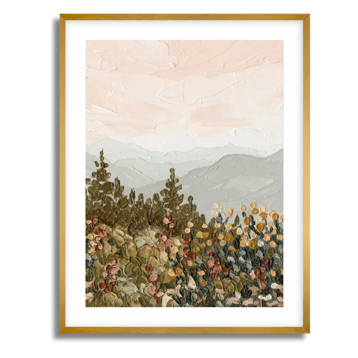 Appalachian Sunrise Portrait Fine Art Paper Print