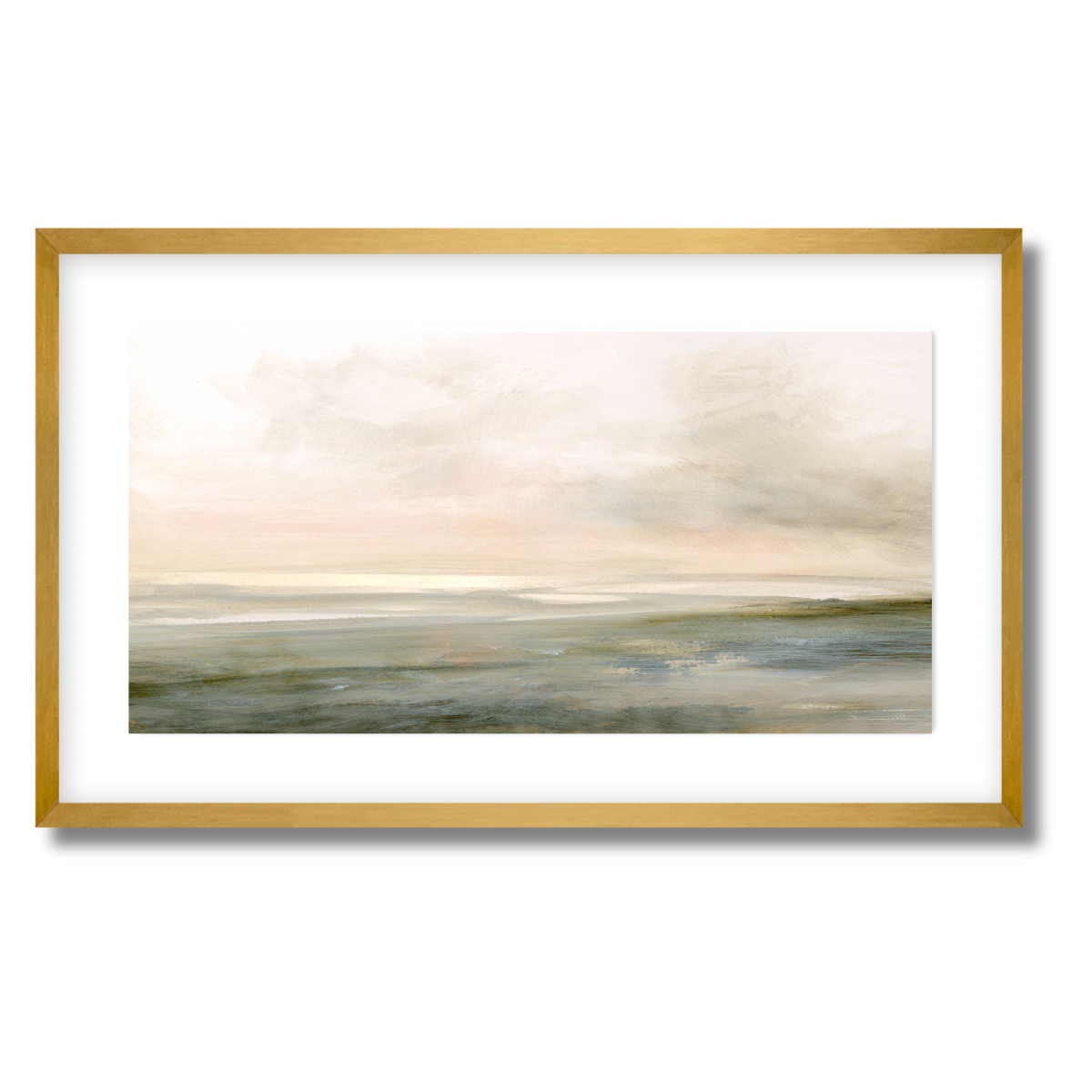 Low Tide Summer Panorama Fine Art Paper Print