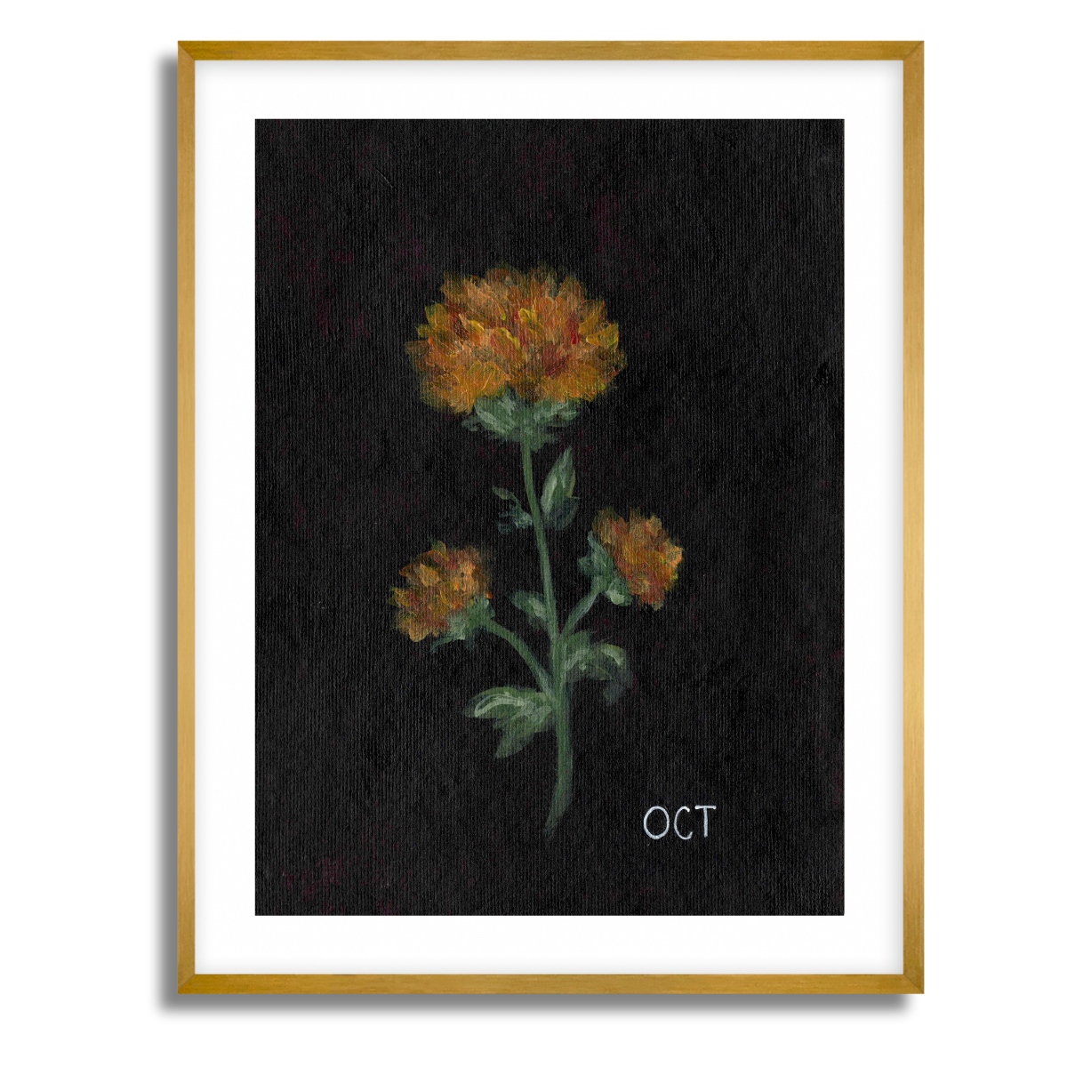 We Remember October Birth Flower Fine Art Paper Print