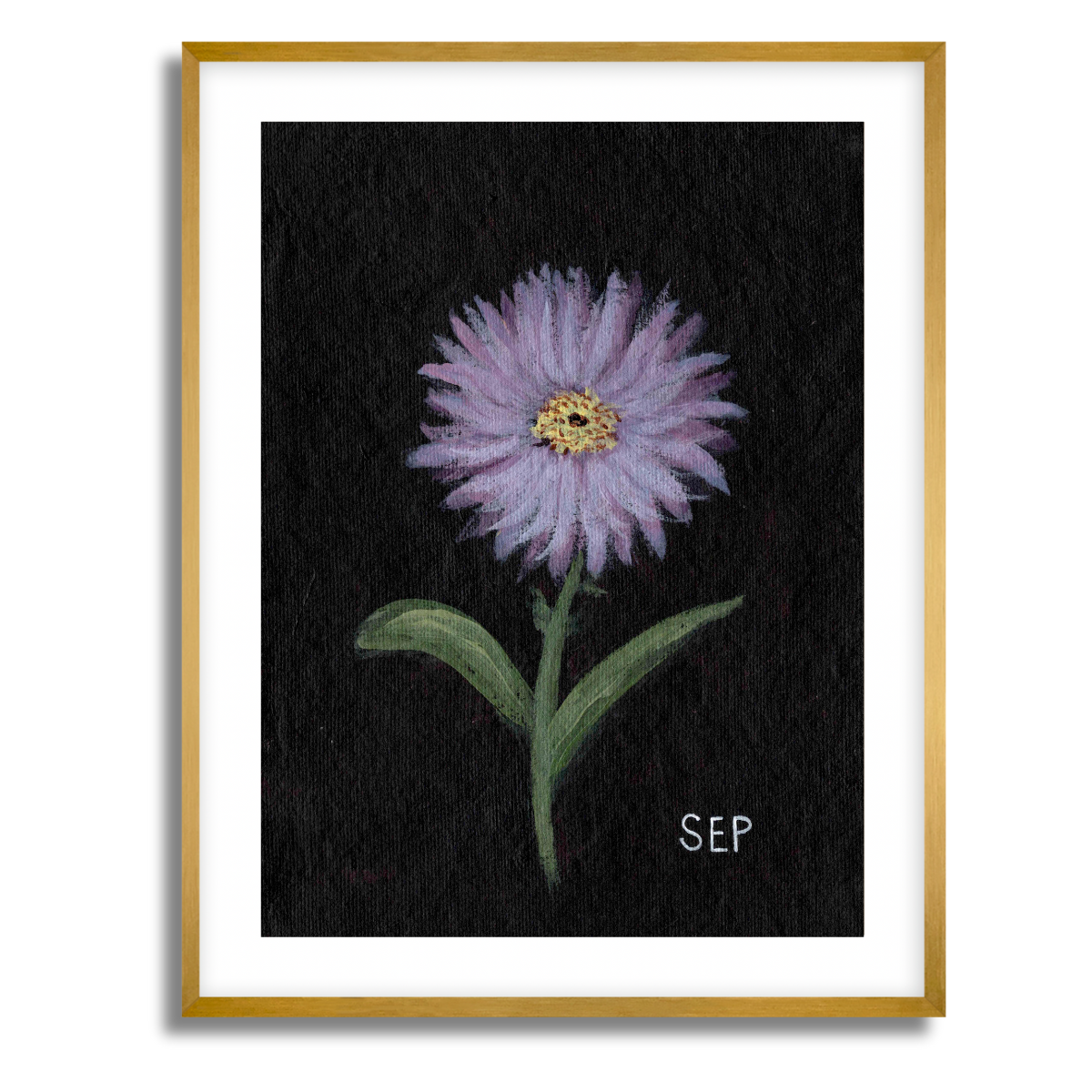 We Remember September Birth Flower Fine Art Paper Print