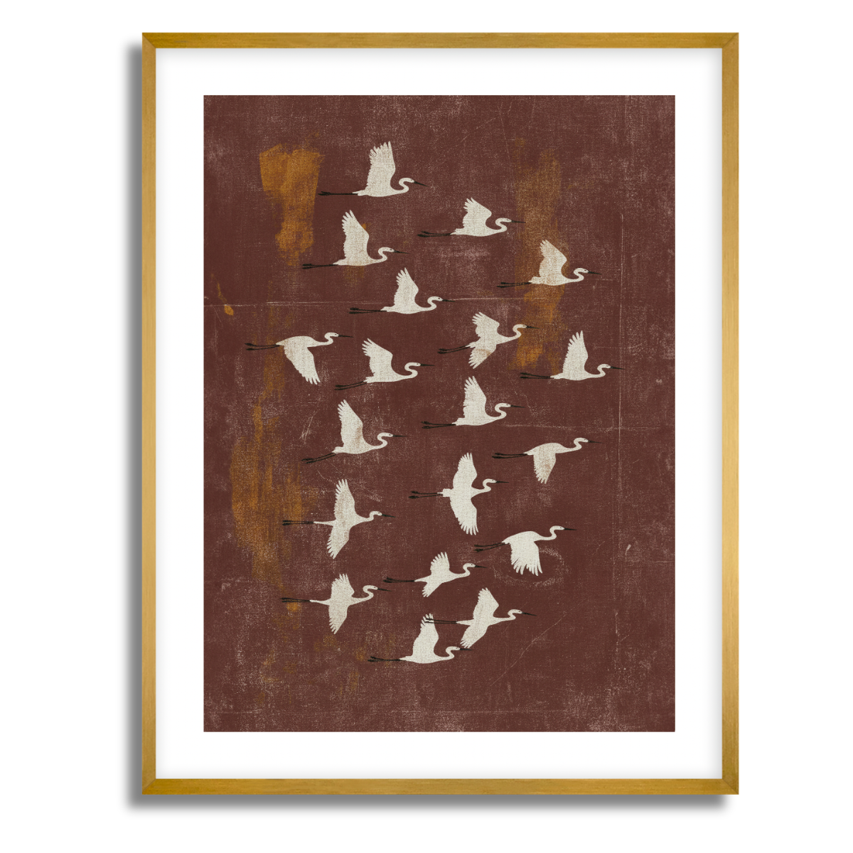 Herons Flock Fine Art Paper Print