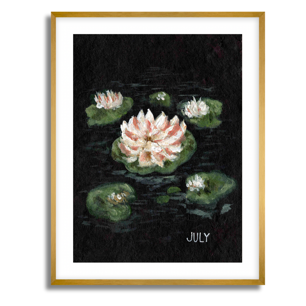 We Remember July Birth Flower Fine Art Paper Print