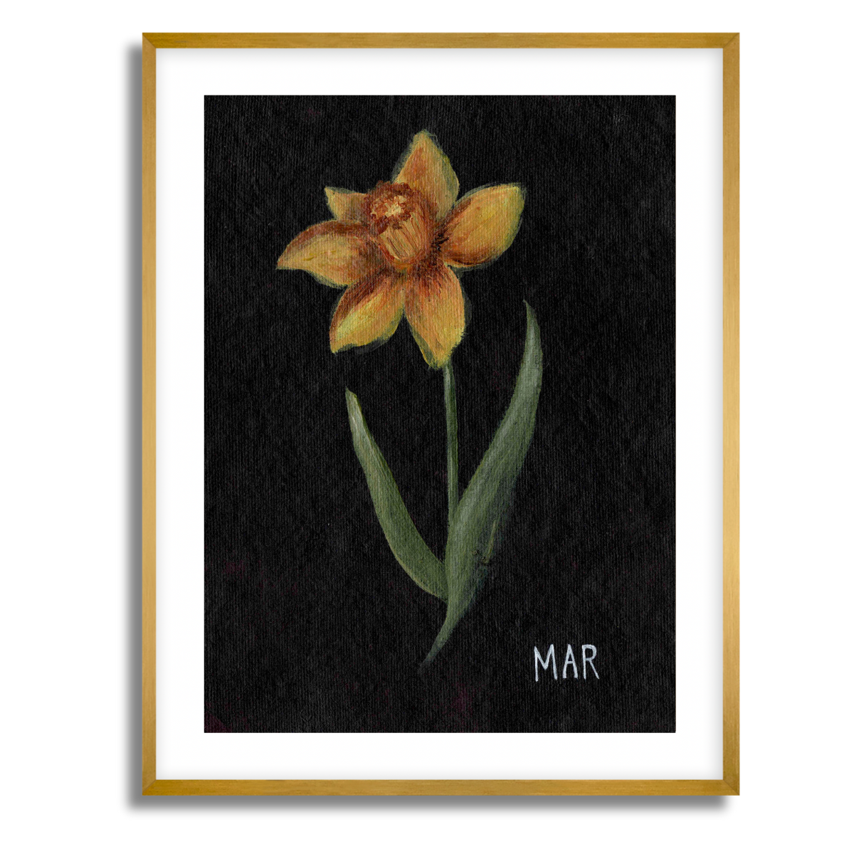 We Remember March Birth Flower Fine Art Paper Print