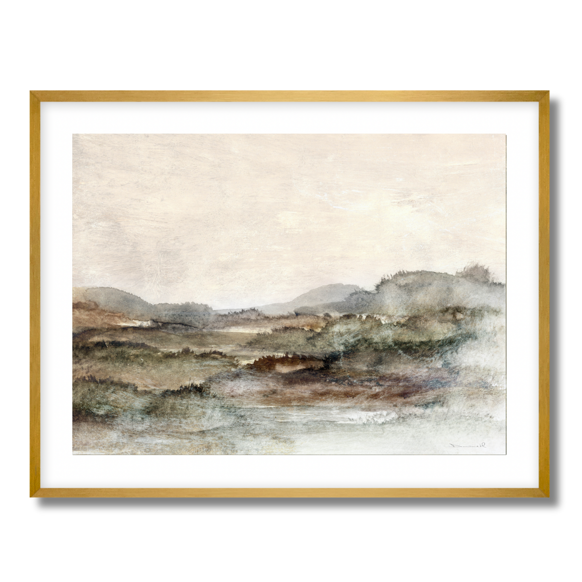 Meadow Trees Fine Art Paper Print