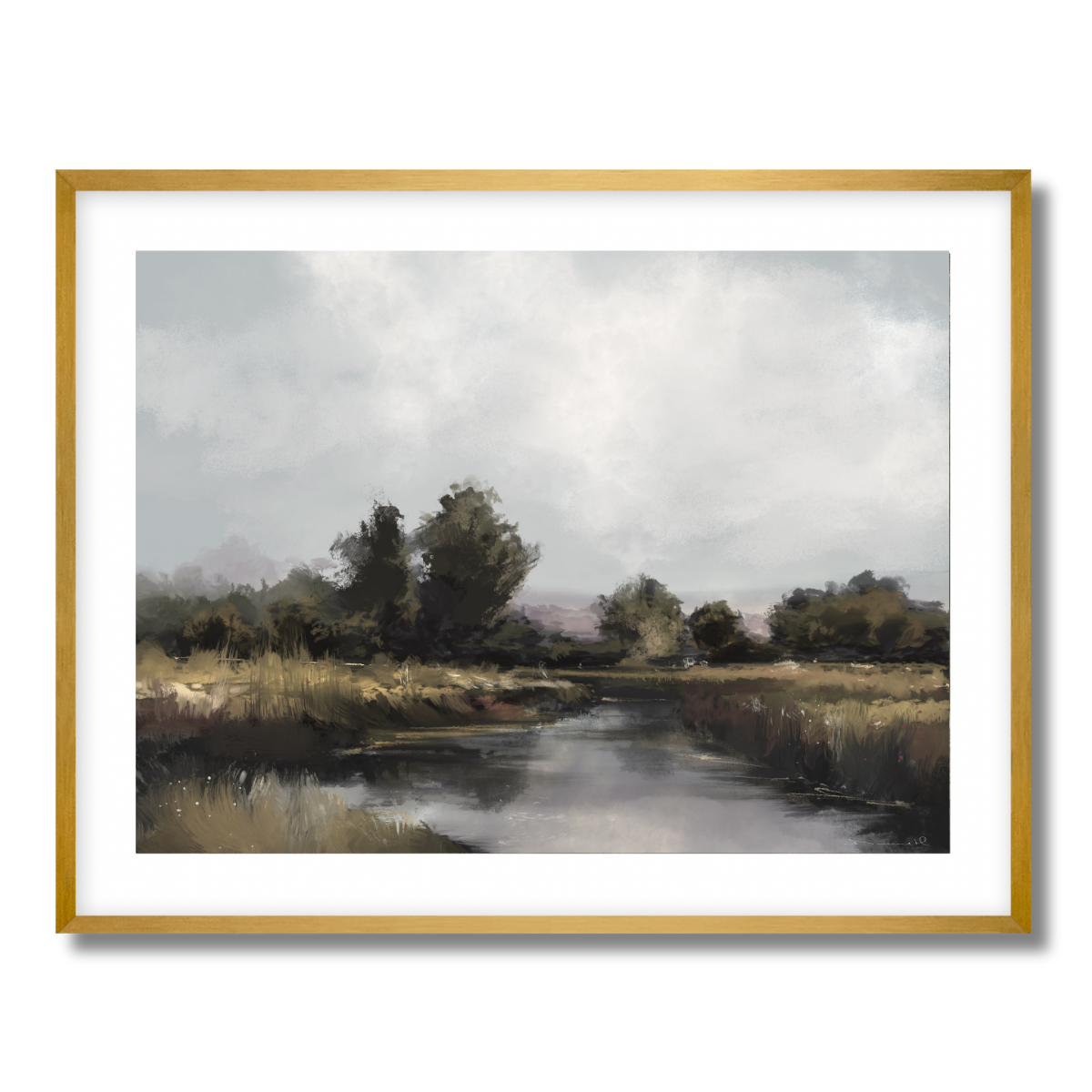 Spring River Fine Art Paper Print