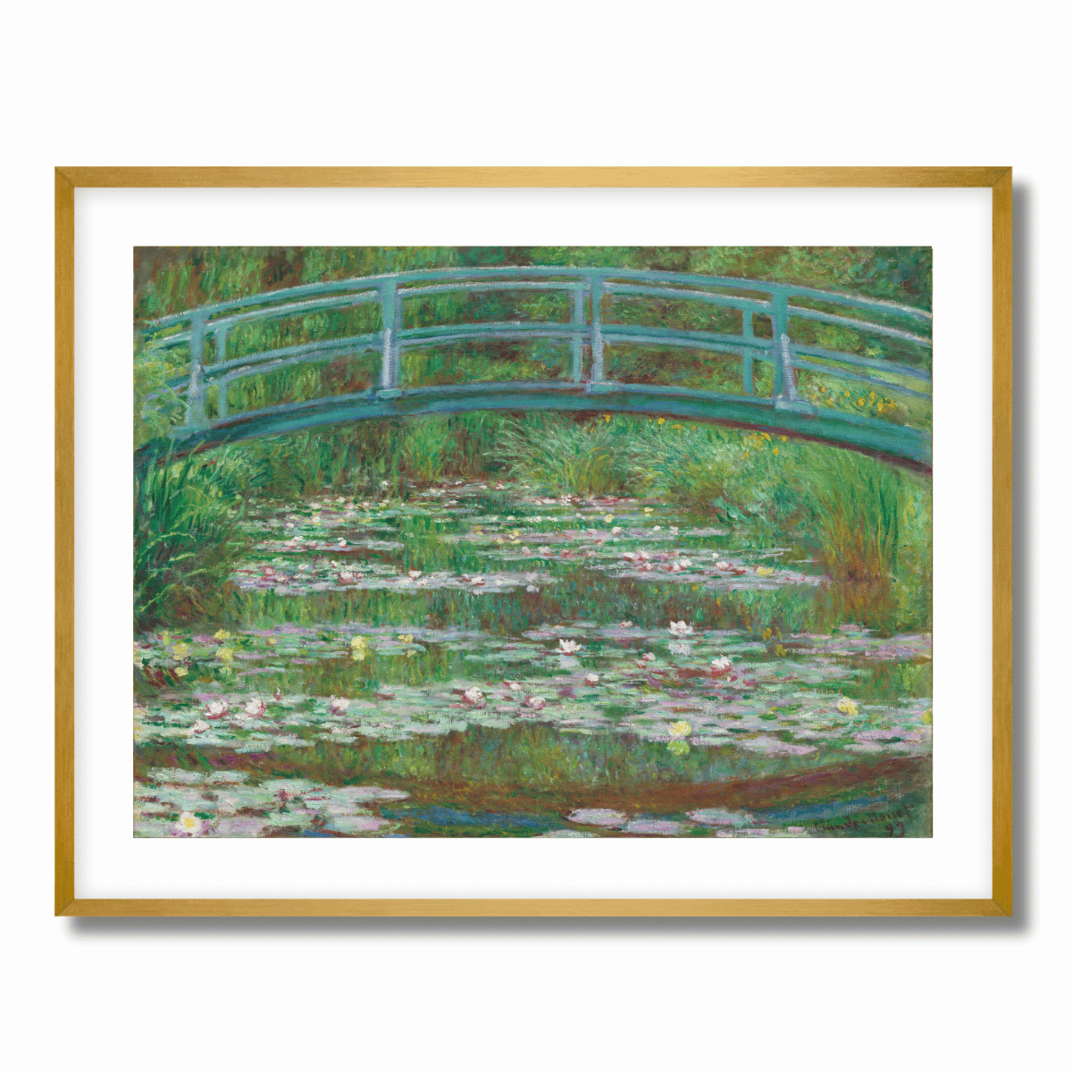 The Japanese Footbridge by Claude Monet 1899 Fine Art Paper Print