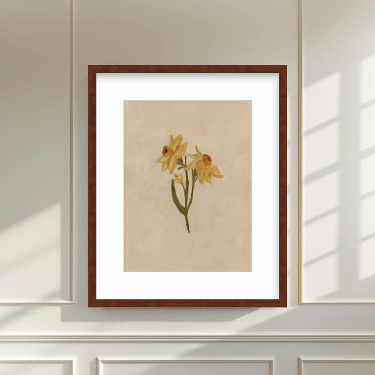 March Birth Flower Premium Fine Art Paper Print