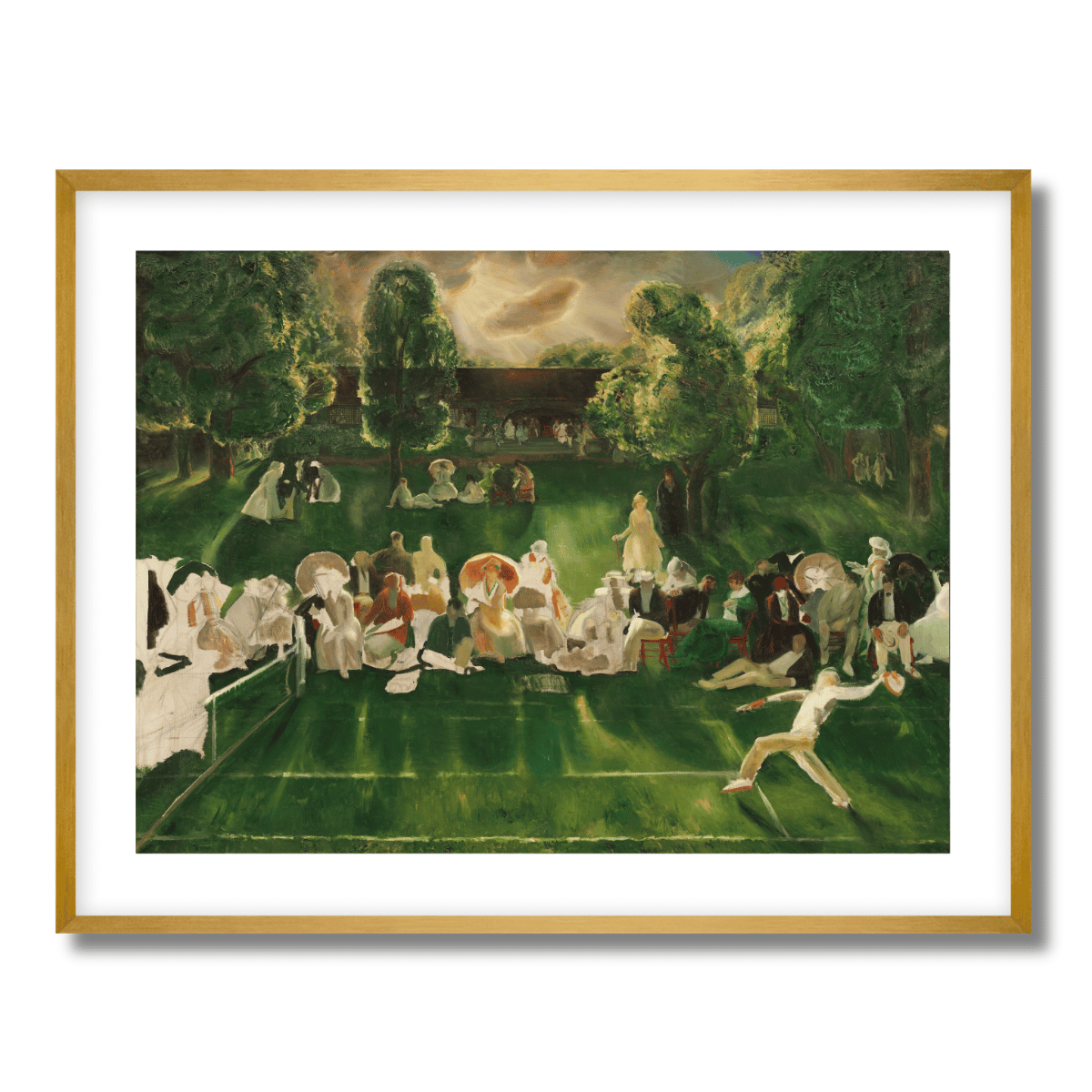 Tennis Tournament by George Bellows 1920 Fine Art Paper Print