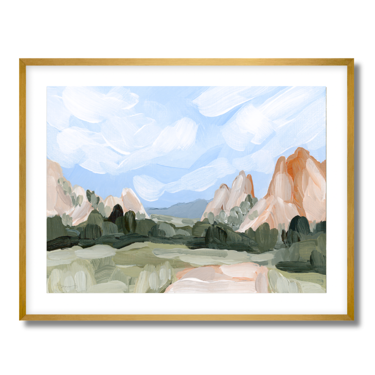 Red Rocks Fine Art Paper Print