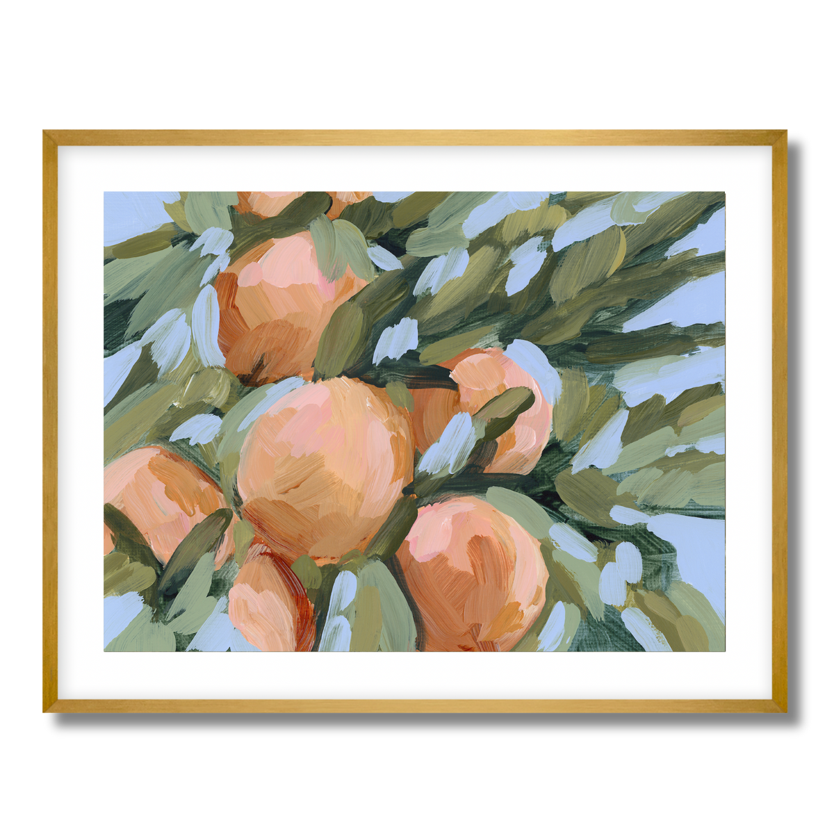 Peach Tree Fine Art Paper Print