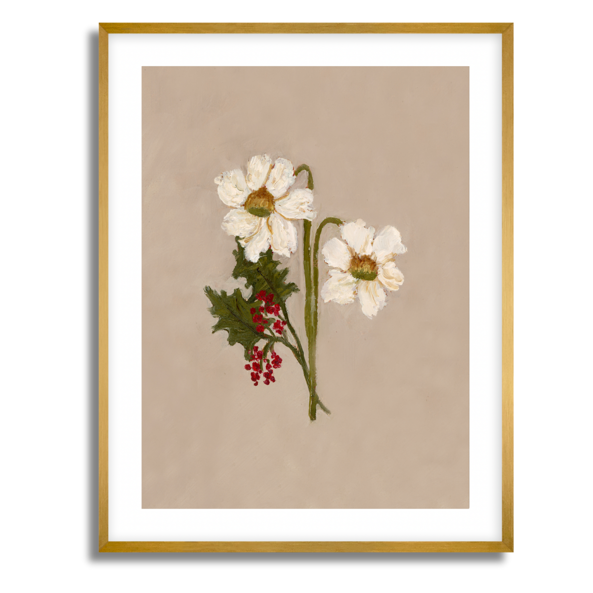 December Birth Flower Fine Art Paper Print