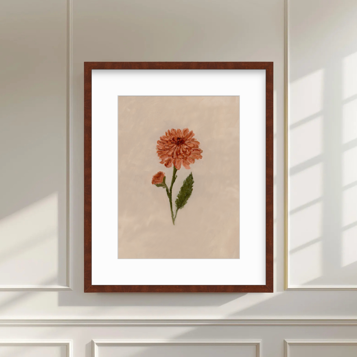 November Birth Flower Premium Fine Art Paper Print