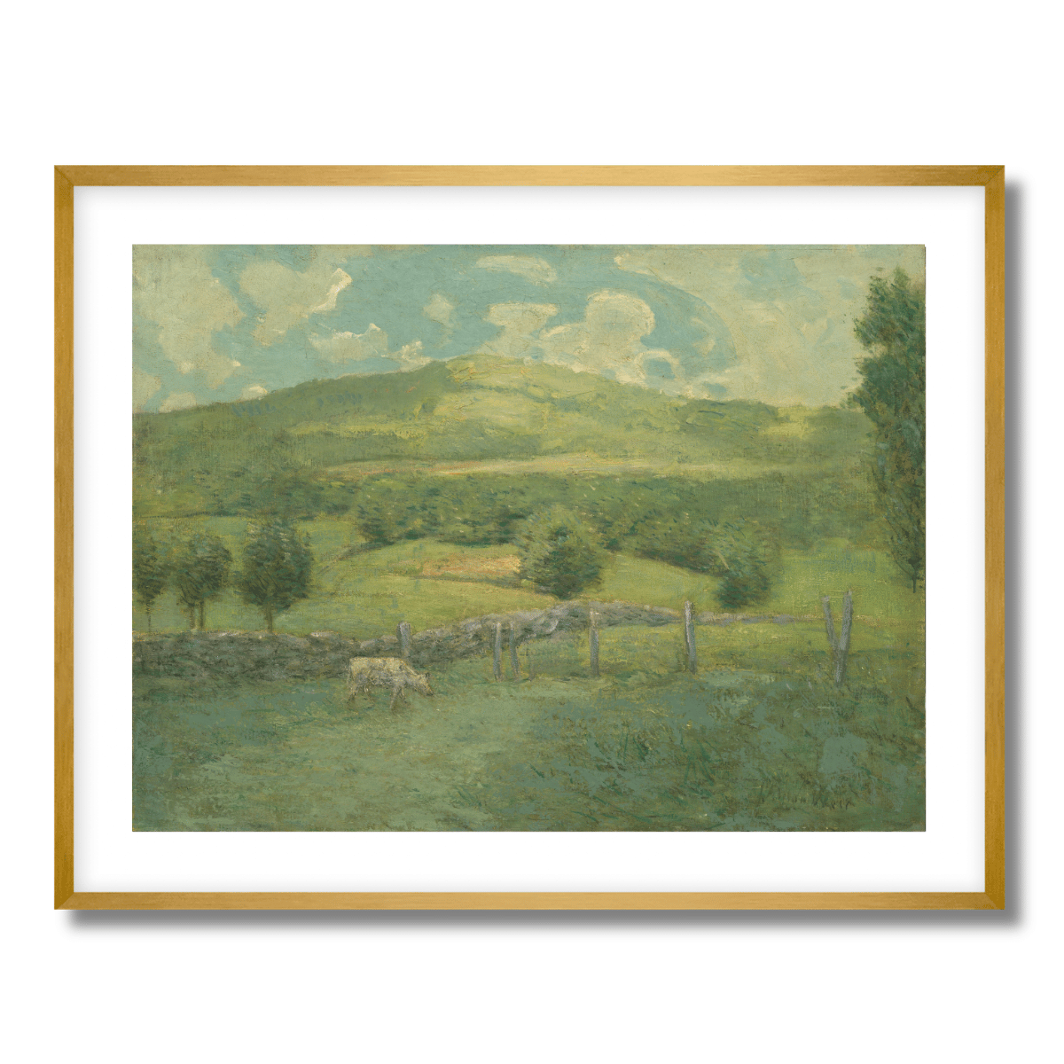 Obweebetuck by Julian Alden Weir 1908 Fine Art Paper Print