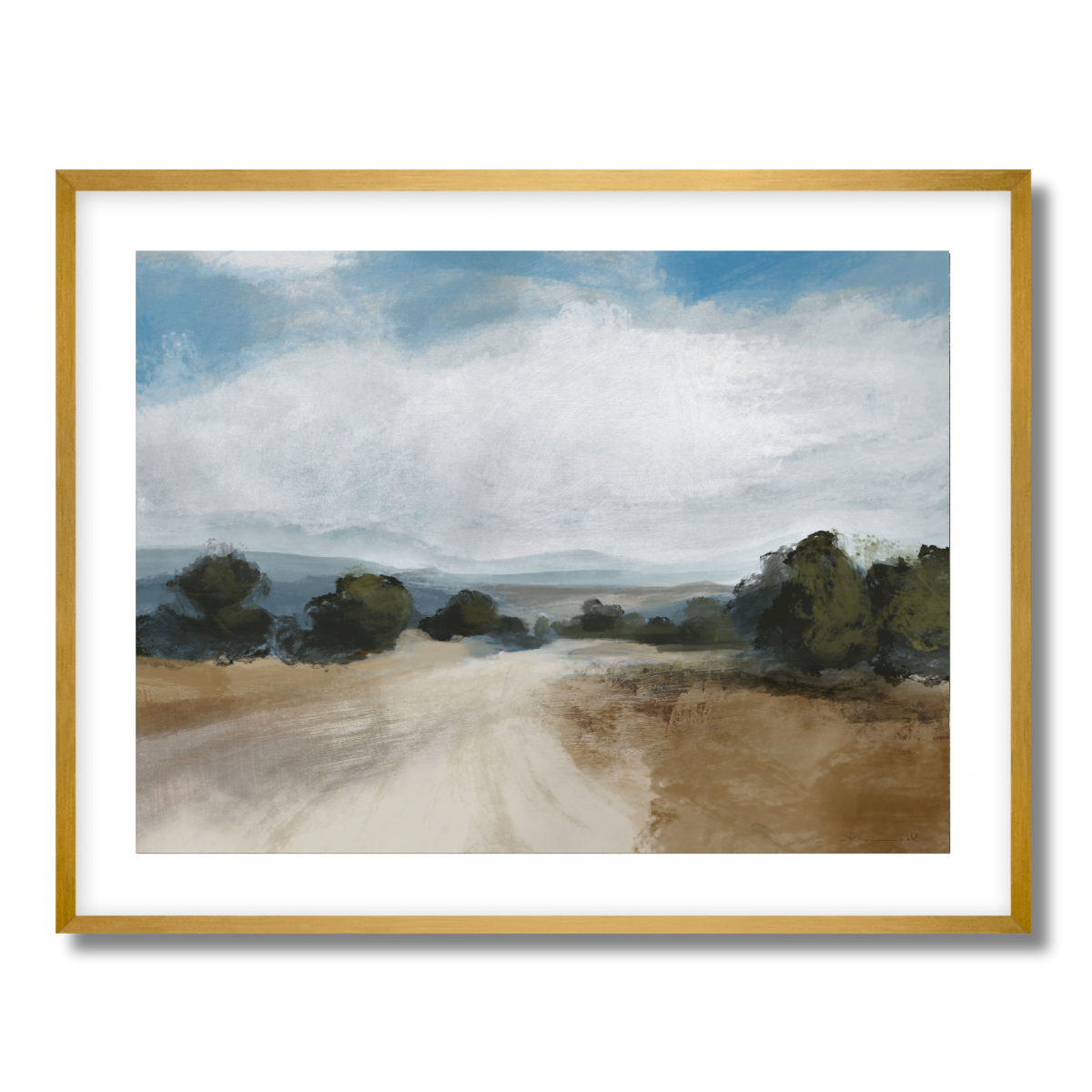 Road View Fine Art Paper Print