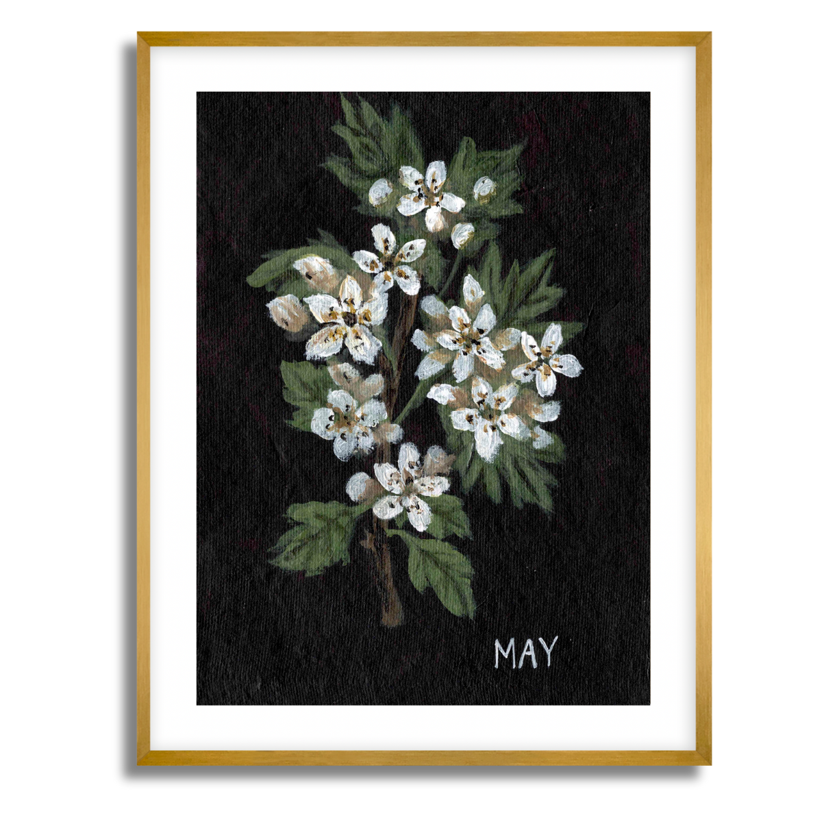We Remember May Birth Flower Fine Art Paper Print