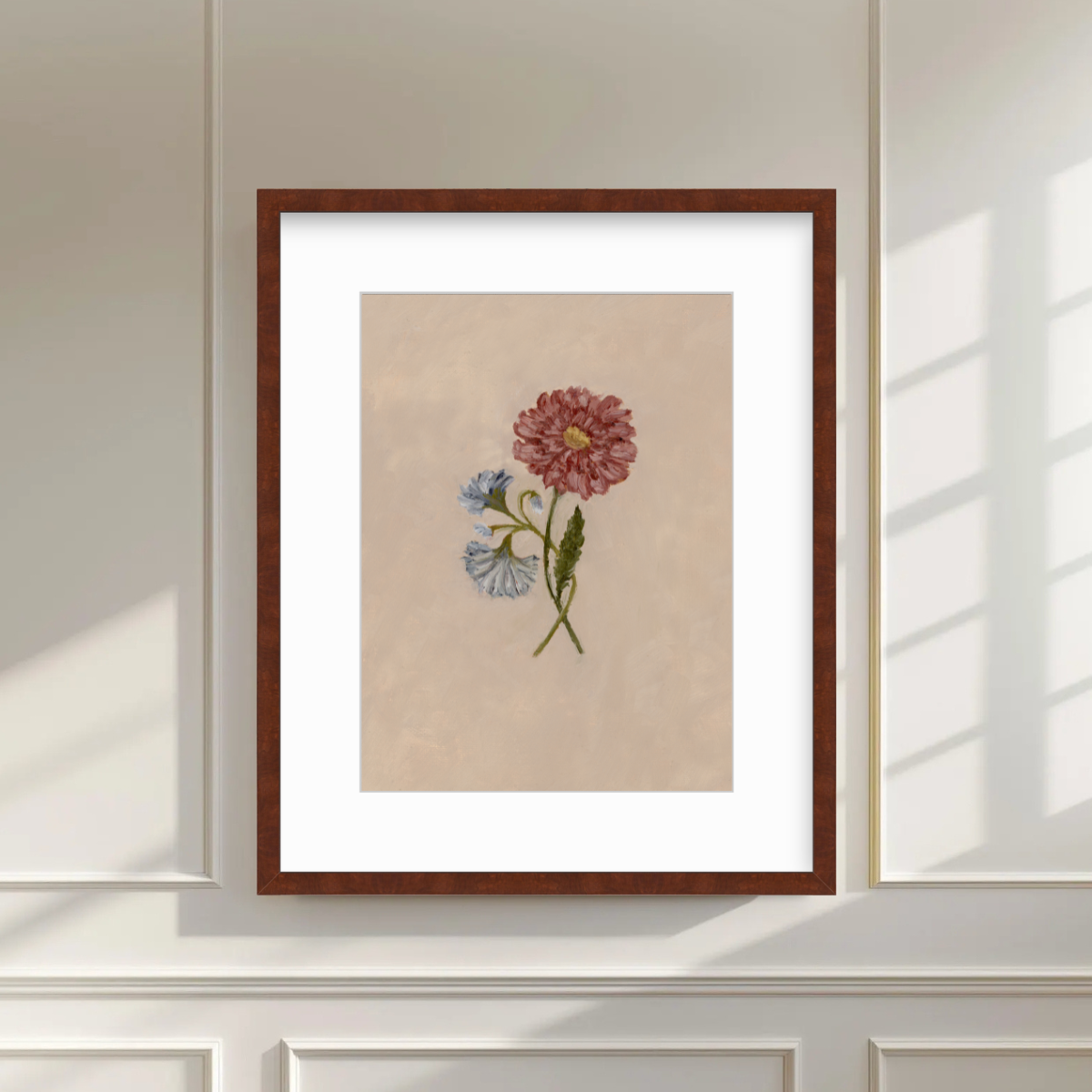 September Birth Flower Premium Fine Art Paper Print