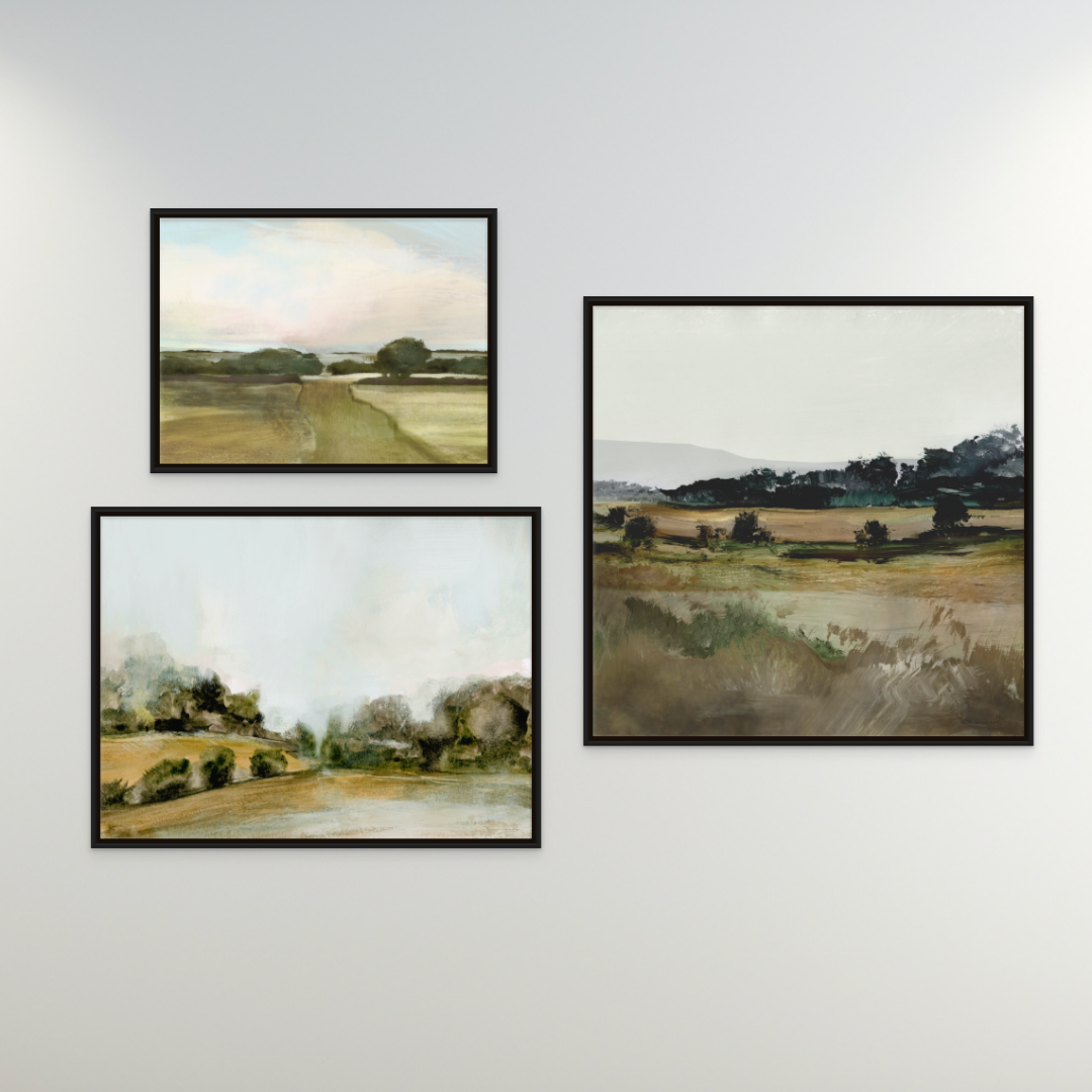 Vintage Landscape-Inspired Gallery Wall 86" x 60" - Giri Designs