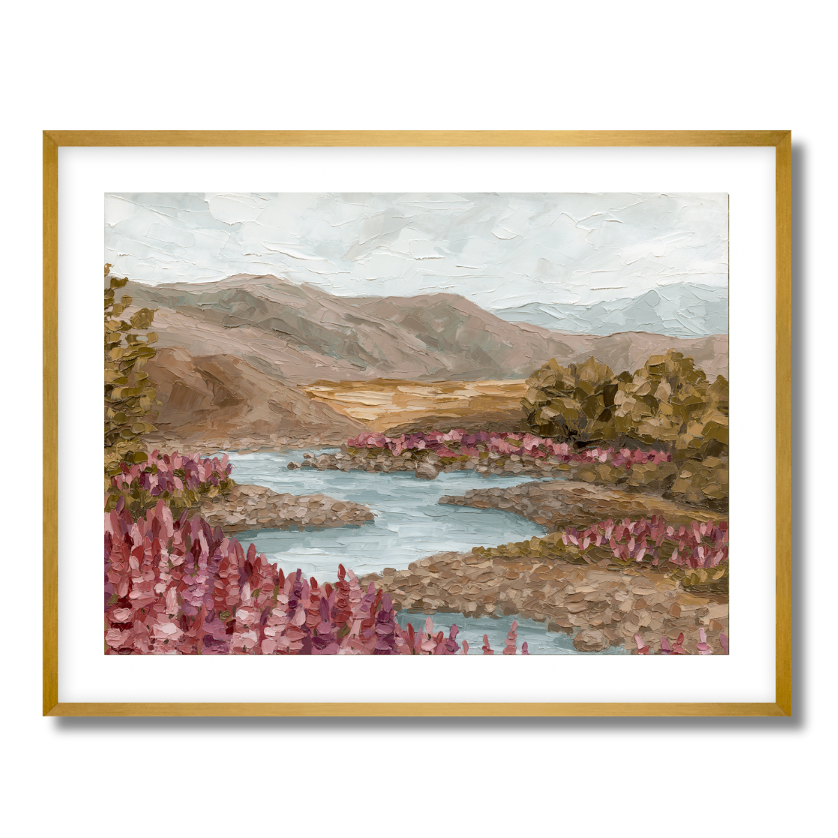 River Blooms Fine Art Paper Print