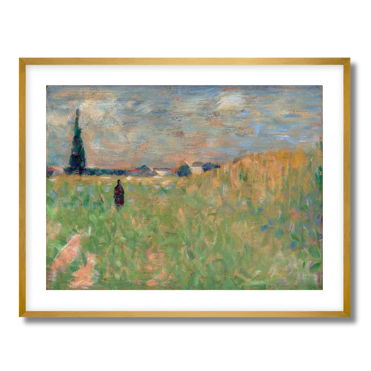 A Summer Landscape by Georges Seurat 1883 Fine Art Paper Print