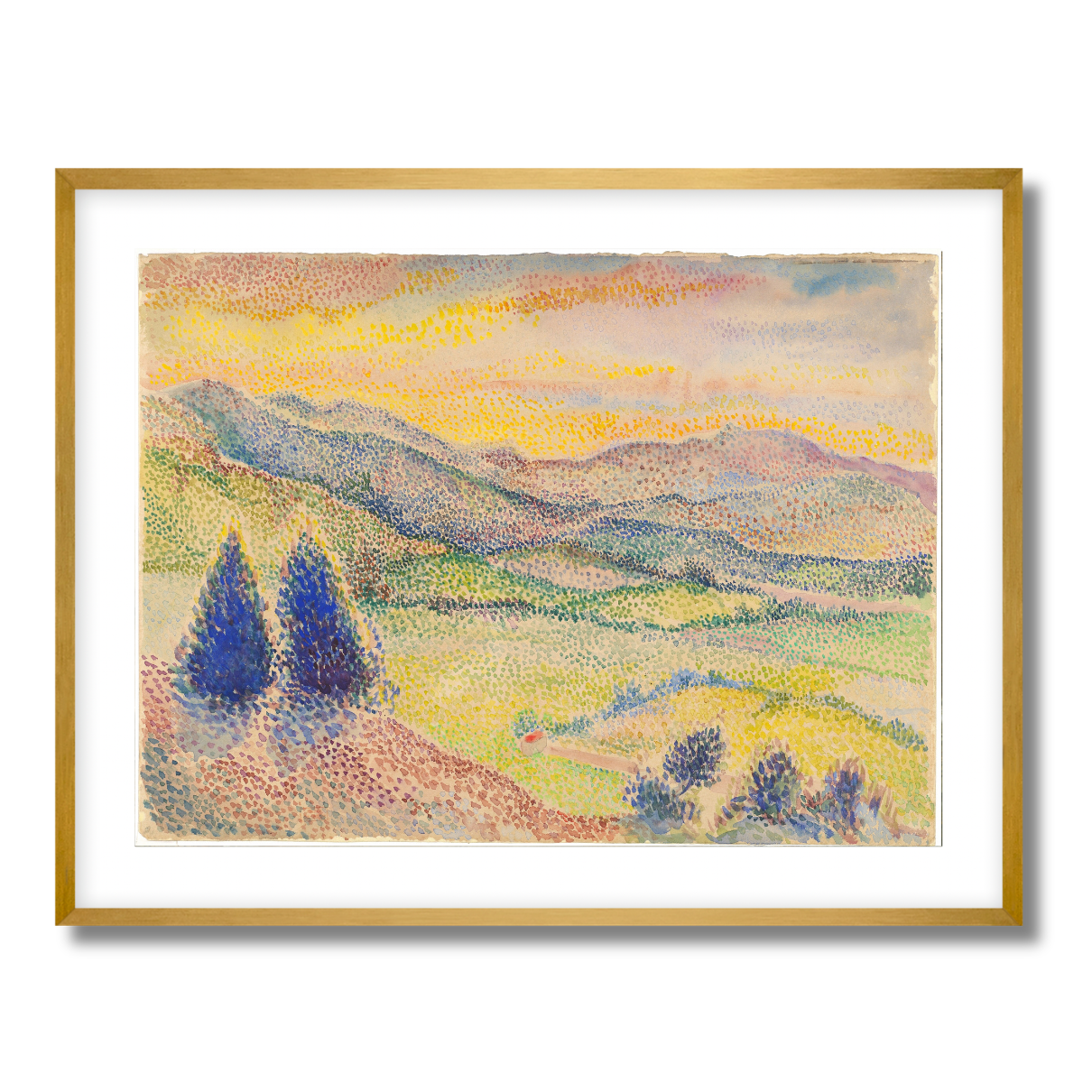 A Broad Valley at Sunset by Hippolyte Petitjean 1897 Fine Art Paper Print