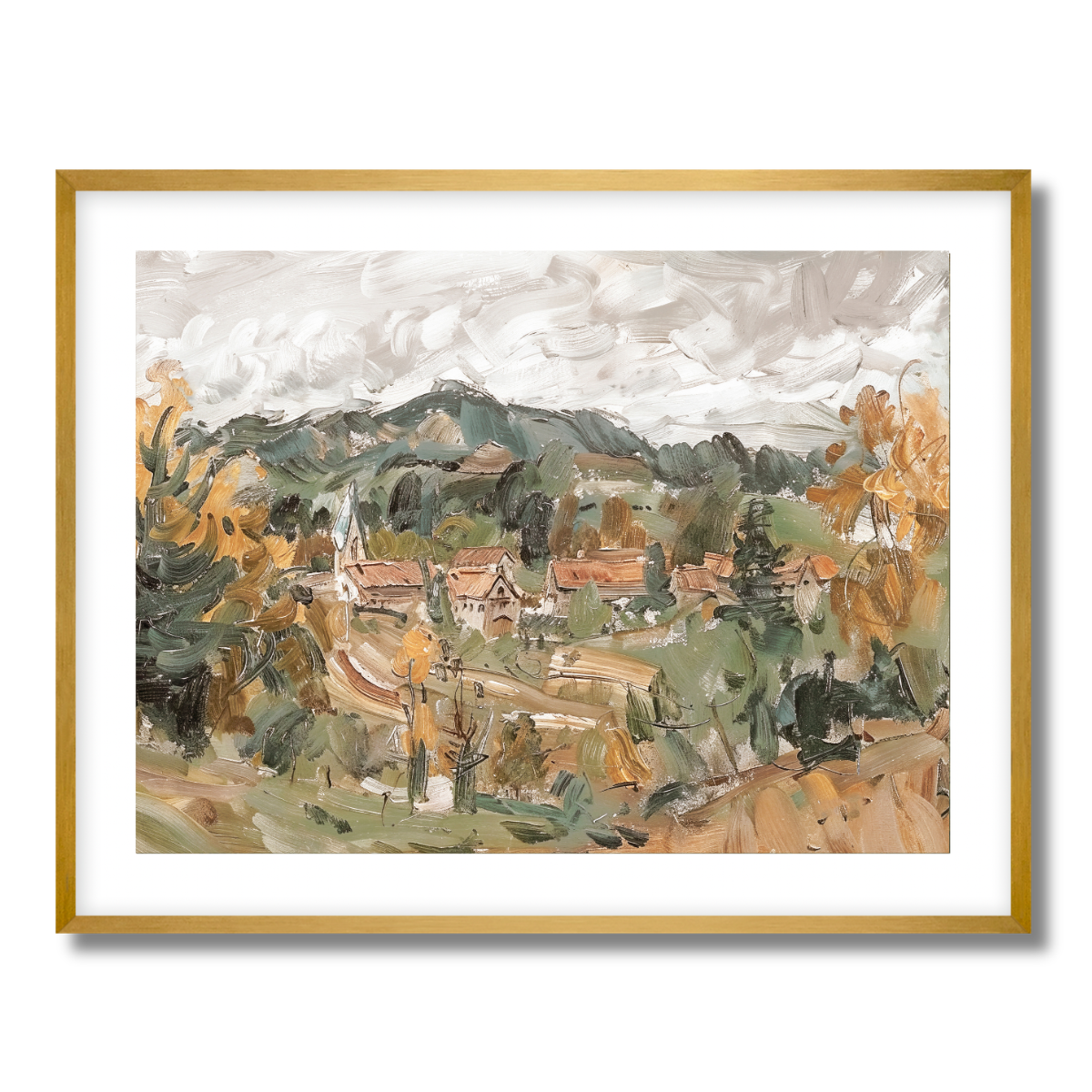 Village Fine Art Paper Print