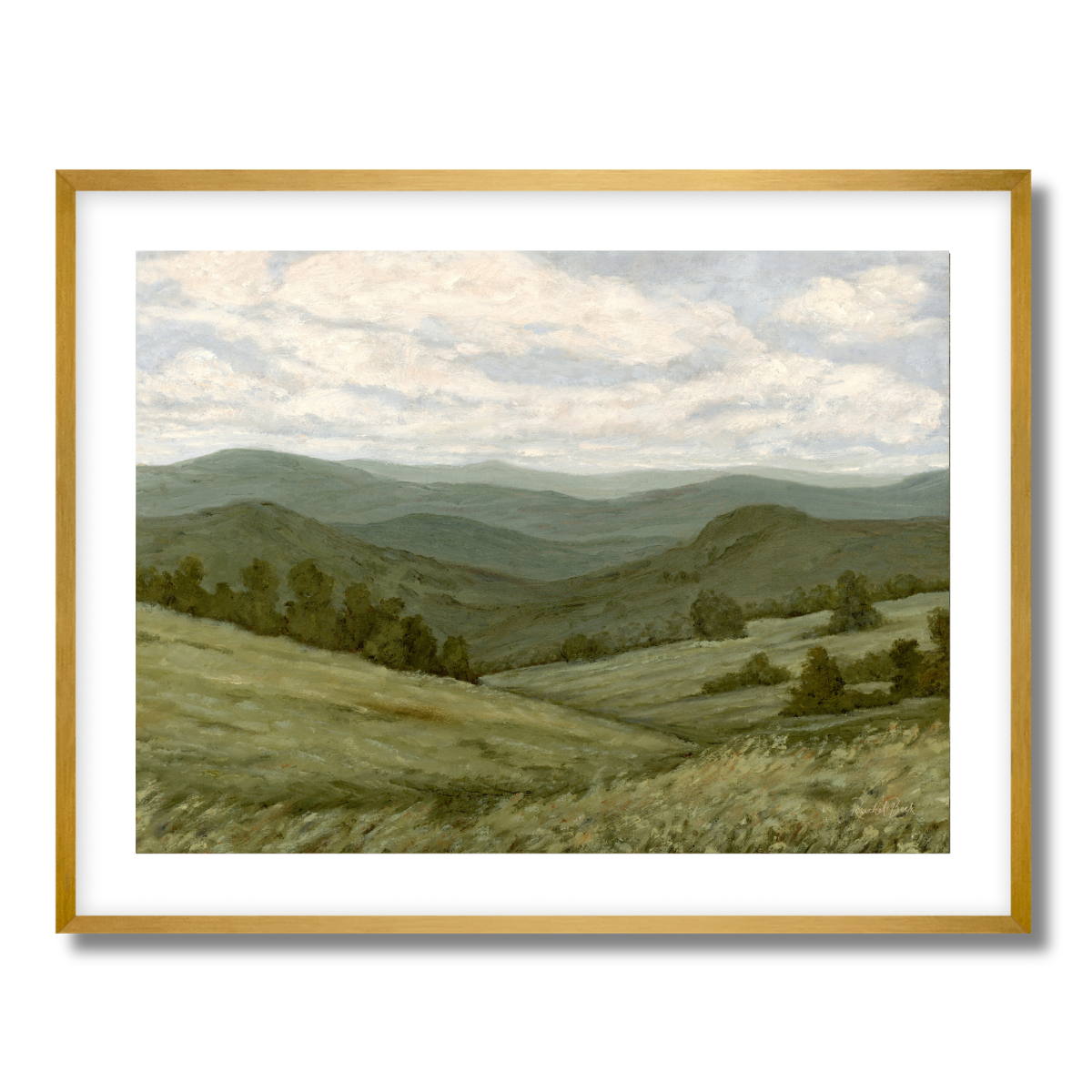 Smoky Overlook Fine Art Paper Print