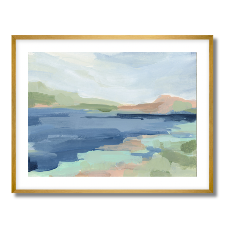 Lingering Blues Fine Art Paper Print