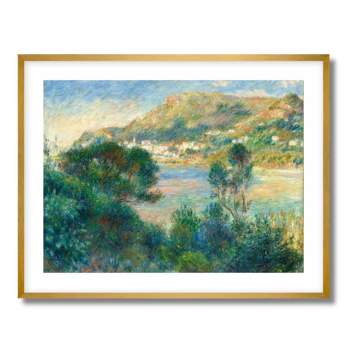 View of Monte Carlo From Cap Martin by Auguste Renoir 1884 Fine Art Paper Print