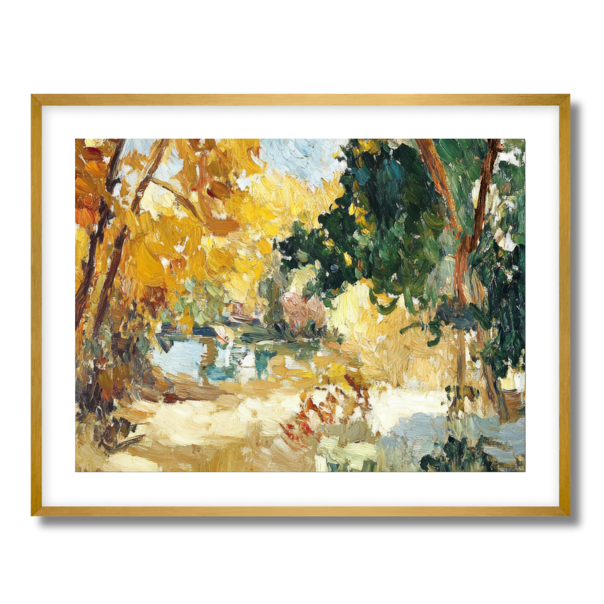 Abstract Yellow Fine Art Paper Print